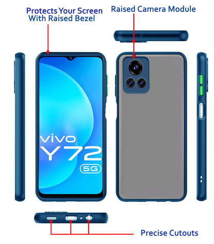 Blue phone cover for Vivo Y72 5G/Y31s – Pikkme – photo 3