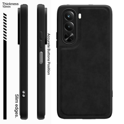 Pikkme black Leather mobile back cover for Realme P4x 5G – photo 3