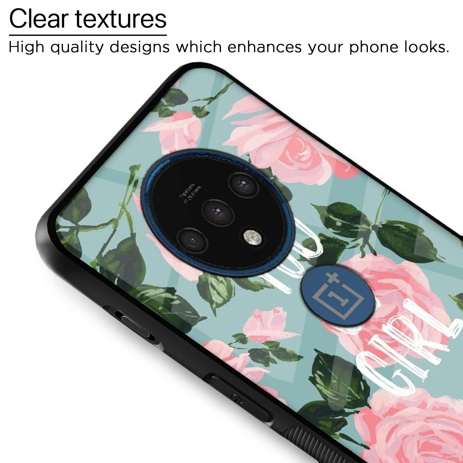Pikkme OnePlus 7T Flower mobile back cover – photo 4