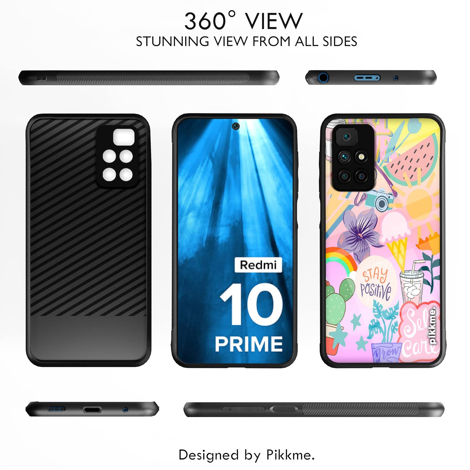 Pikkme Redmi 10 Prime Hybrid mobile back cover – photo 2