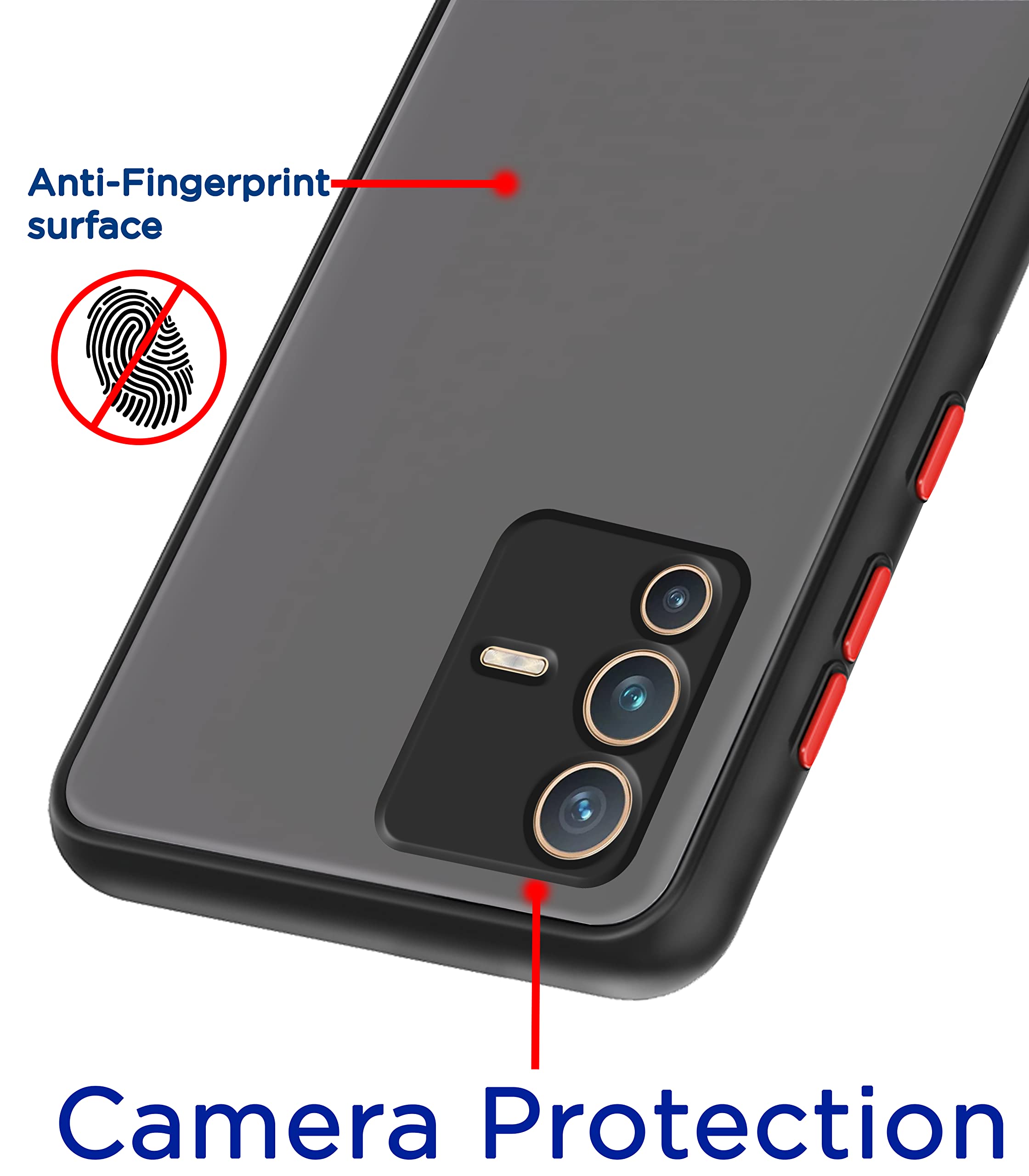Pikkme Vivo V23 Pro 5G Hybrid black back cover – photo 2
