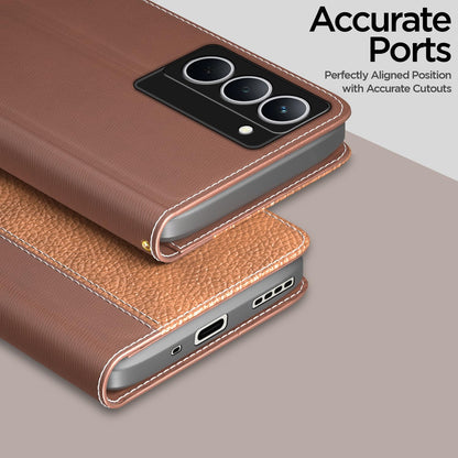 Tan Wallet flip cover for Realme Narzo 80x/P3x/14X 5G – Pikkme – photo 2