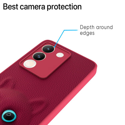 Pikkme Vivo Y200 5G Kitty Back Cover (Pink)