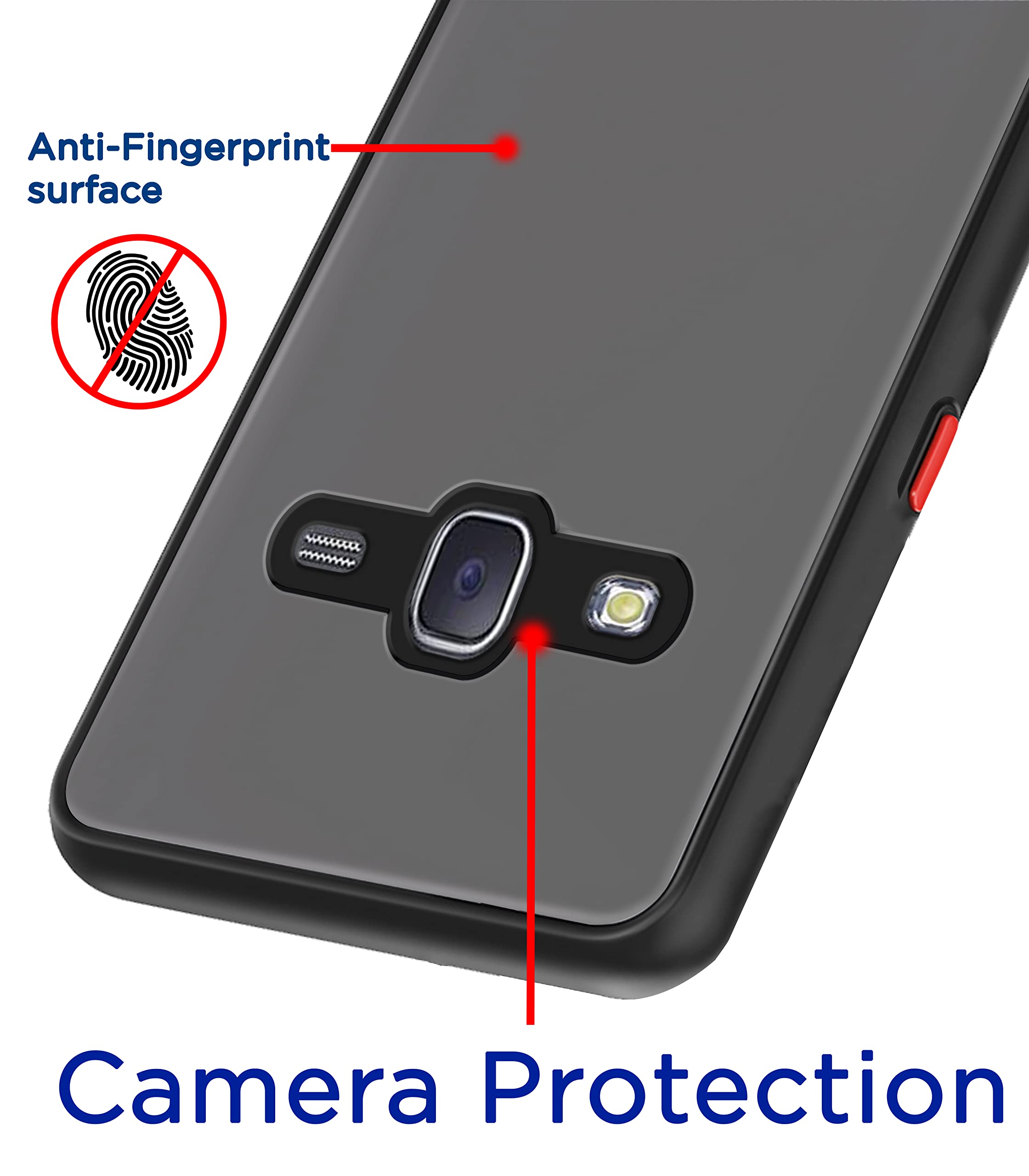 Samsung J7 2015/J7 phone cover in black by Pikkme – photo 2