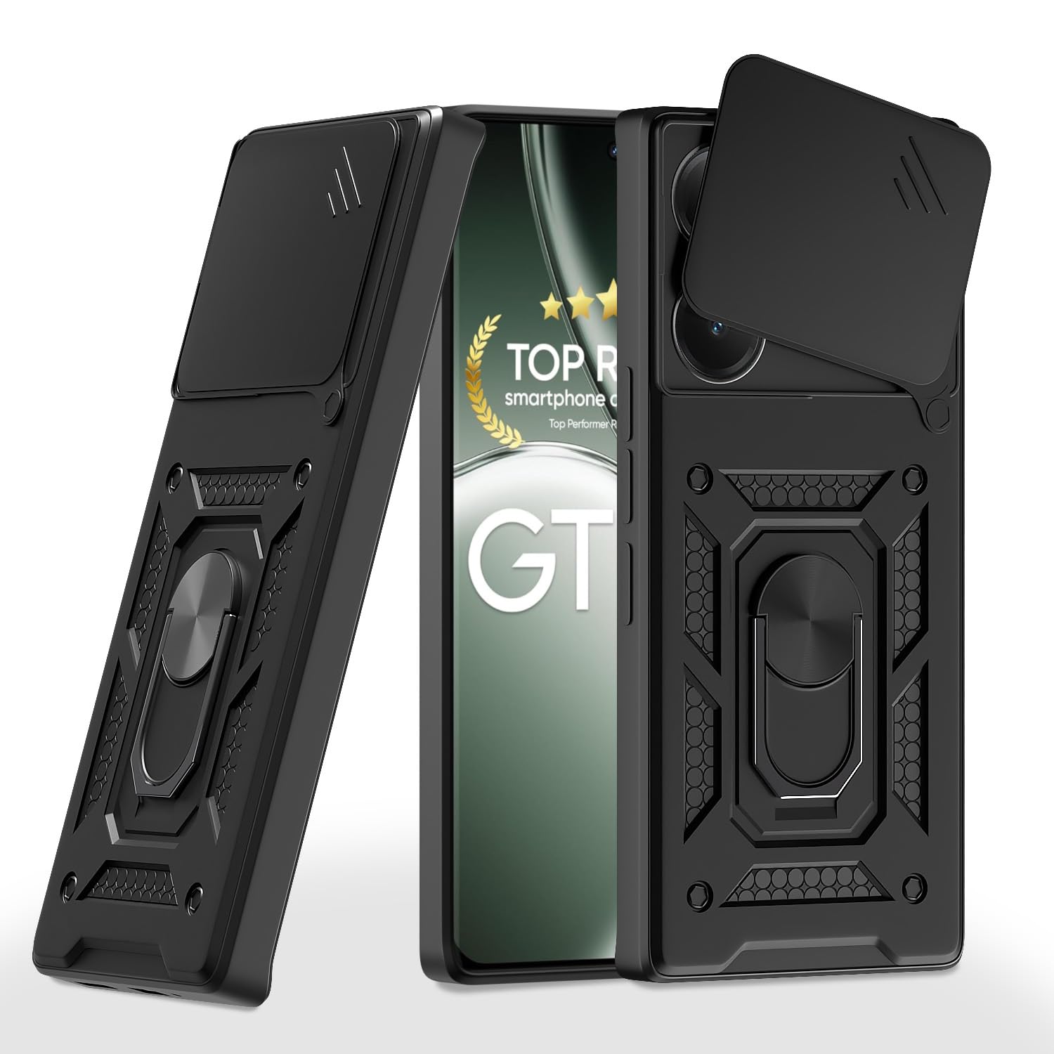 Black mobile cover for Realme GT 6T/GT Neo 6 SE 5G – Pikkme