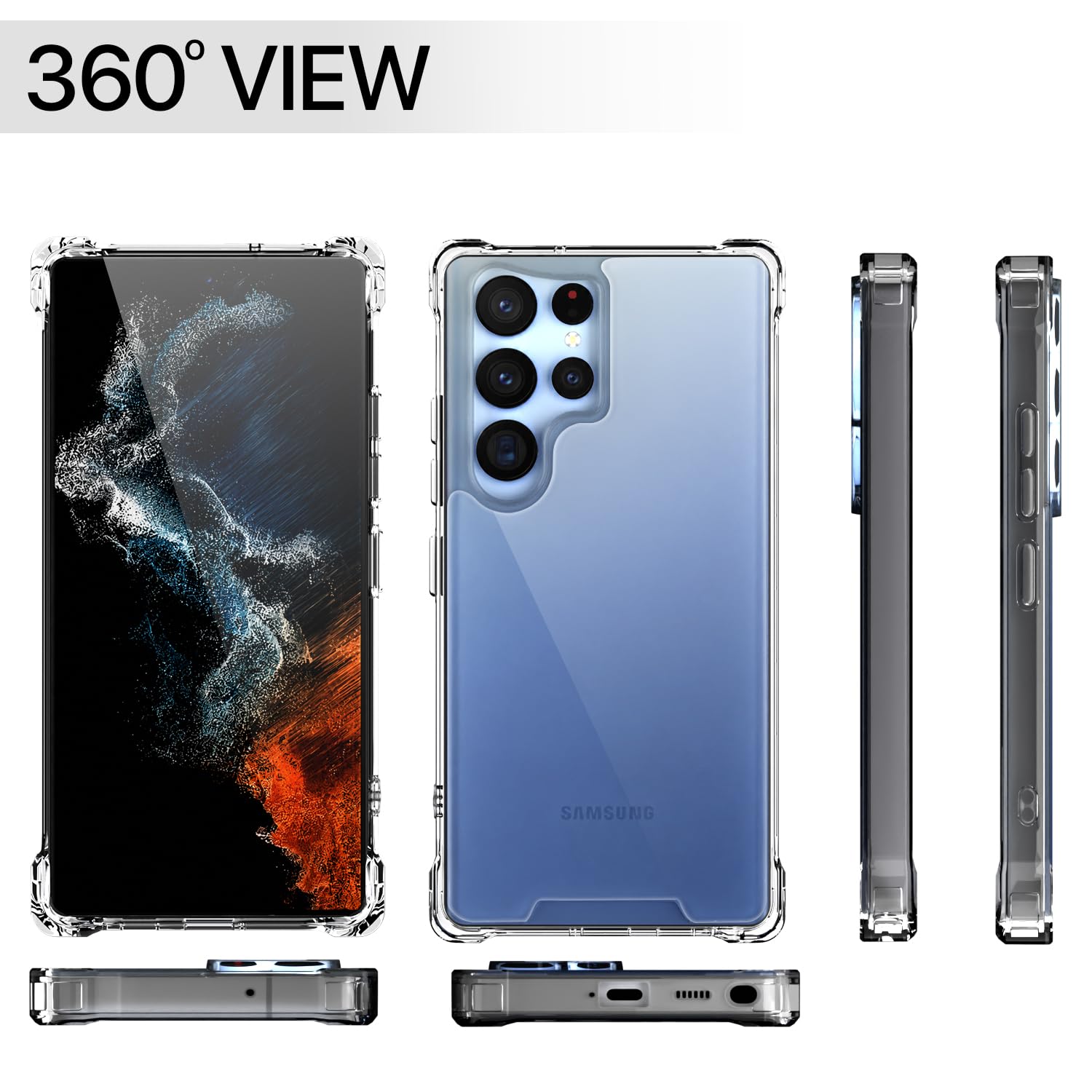 Samsung S22 Ultra 5G PC-TPU mobile cover in transparent by Pikkme – photo 7