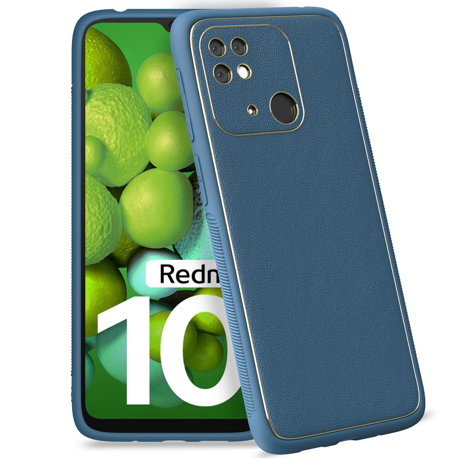 Pikkme Redmi 10/10 Power Chrome blue mobile back cover