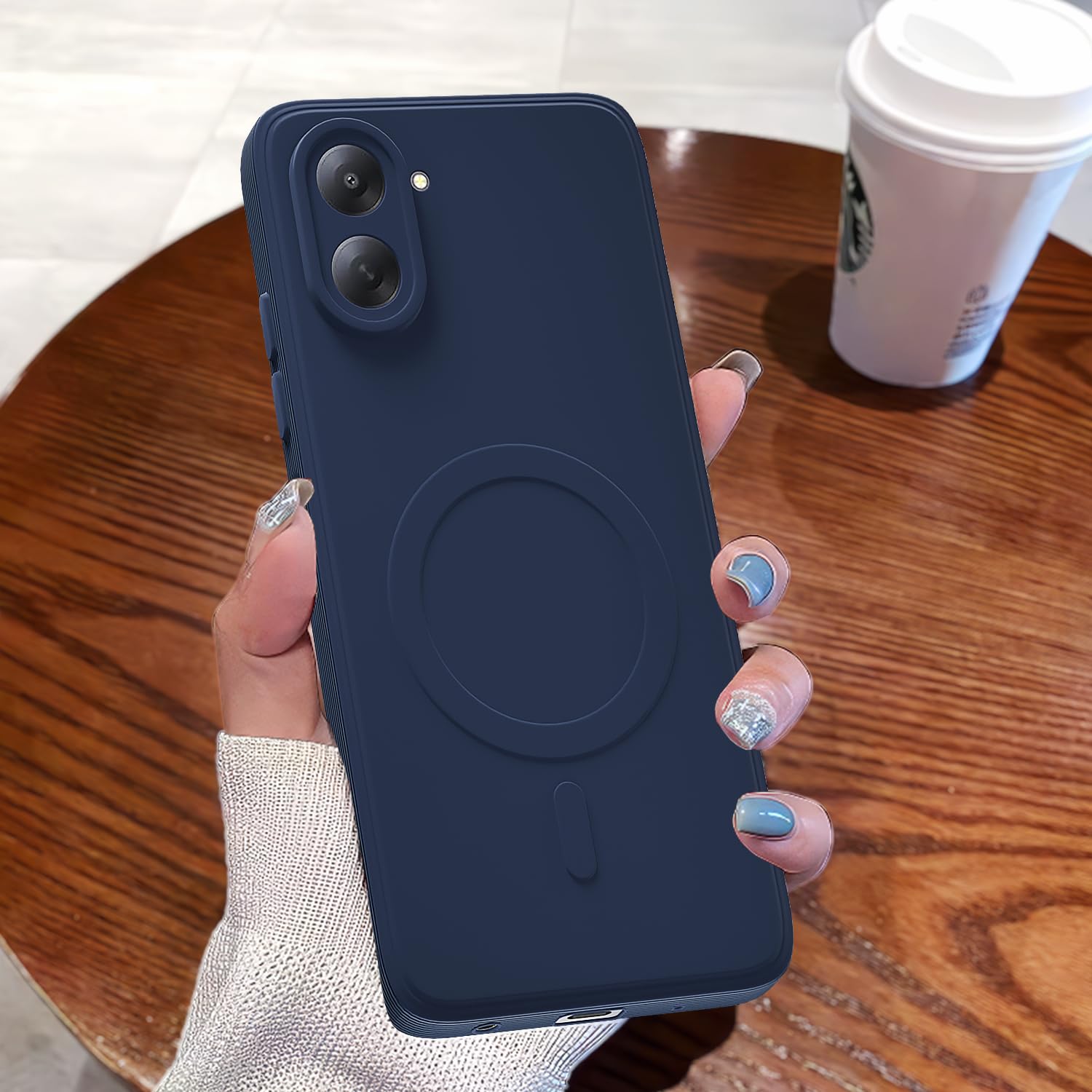 Redmi A7 MagSafe phone cover in blue by Pikkme – photo 7