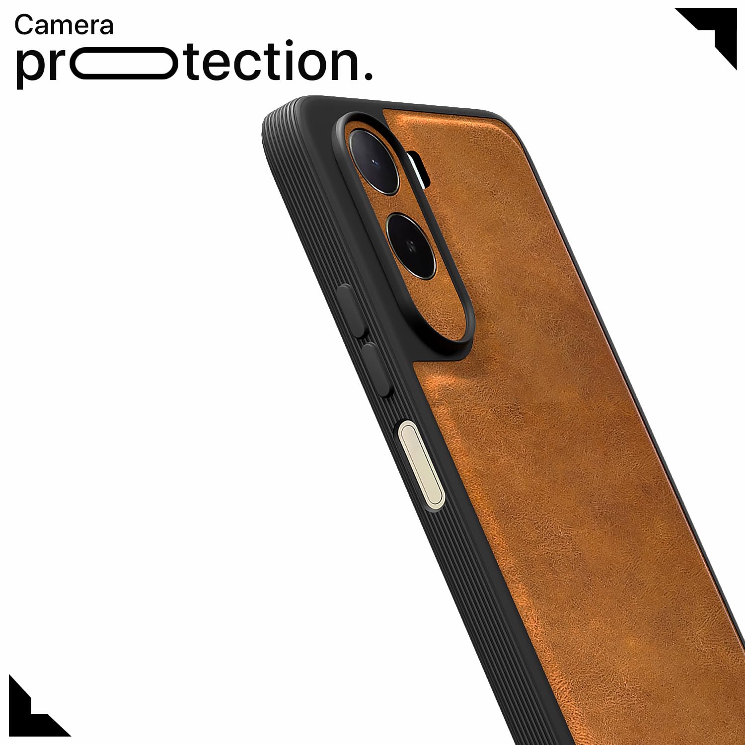 Pikkme brown Leather phone cover for Redmi A7 Pro/Poco C85x 5G – photo 5