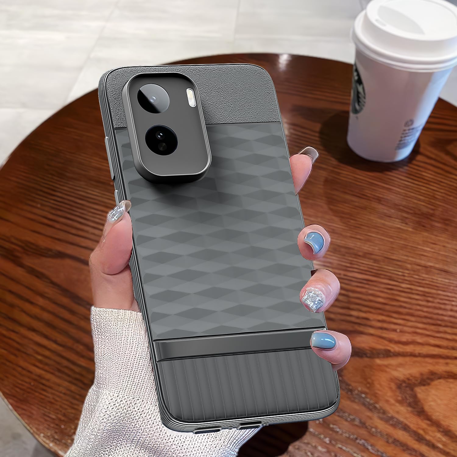 Grey Silicone back cover for Vivo T5 Pro 5G – Pikkme – photo 7