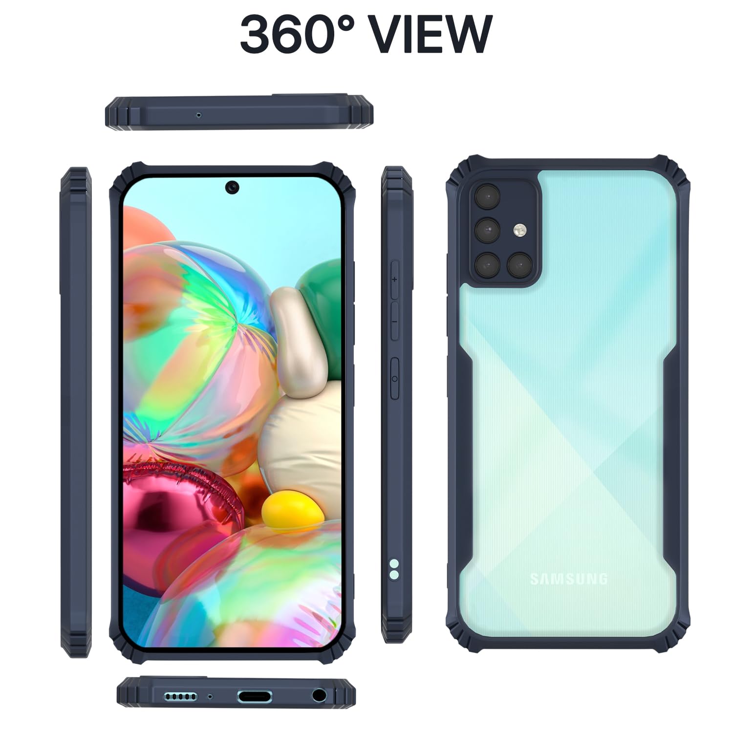 Pikkme Samsung A71 blue back cover – photo 2