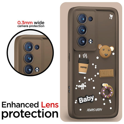 Pikkme Oppo Reno 6 Pro Plus 5G/3D Silicone brown back cover – photo 5