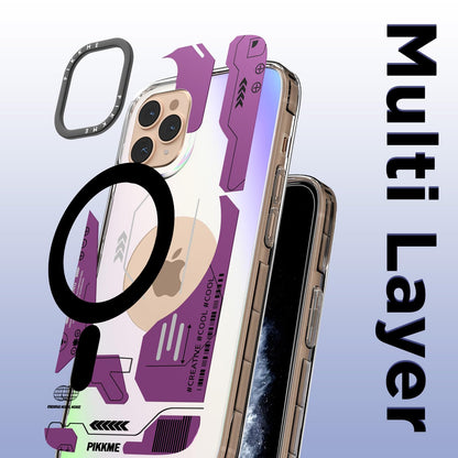 Pikkme iPhone 11 Pro Max Printmagsafe Back Cover (Pink)