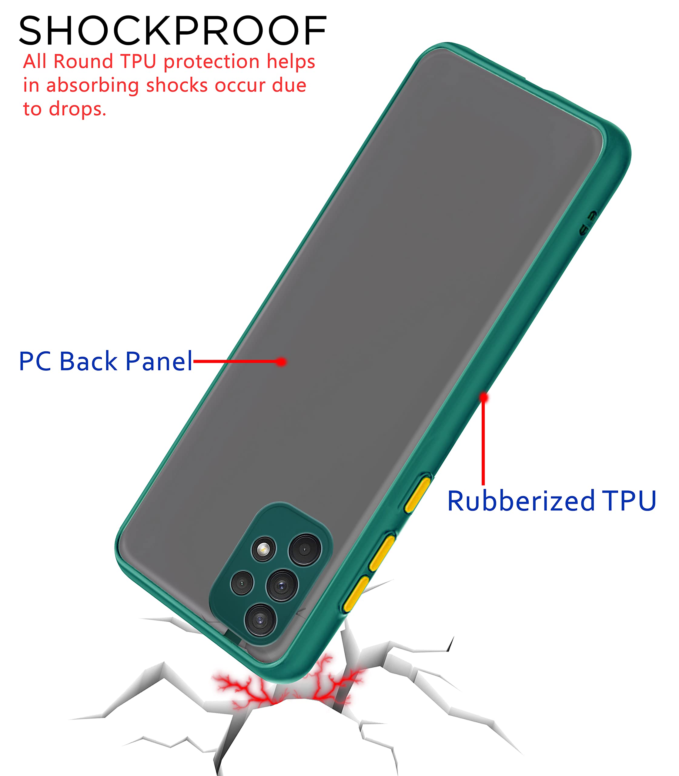 Pikkme green Hybrid mobile cover for Samsung A32 4G – photo 4