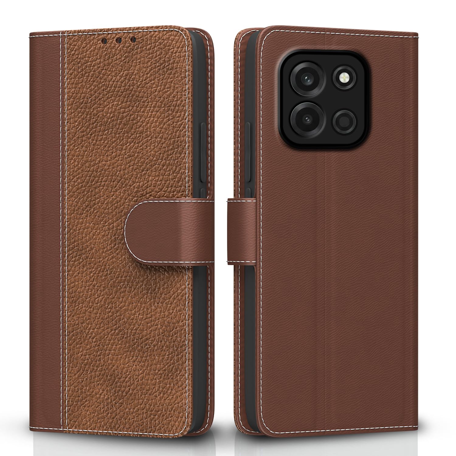 OnePlus Nord 6 5G Wallet flip cover in tan by Pikkme