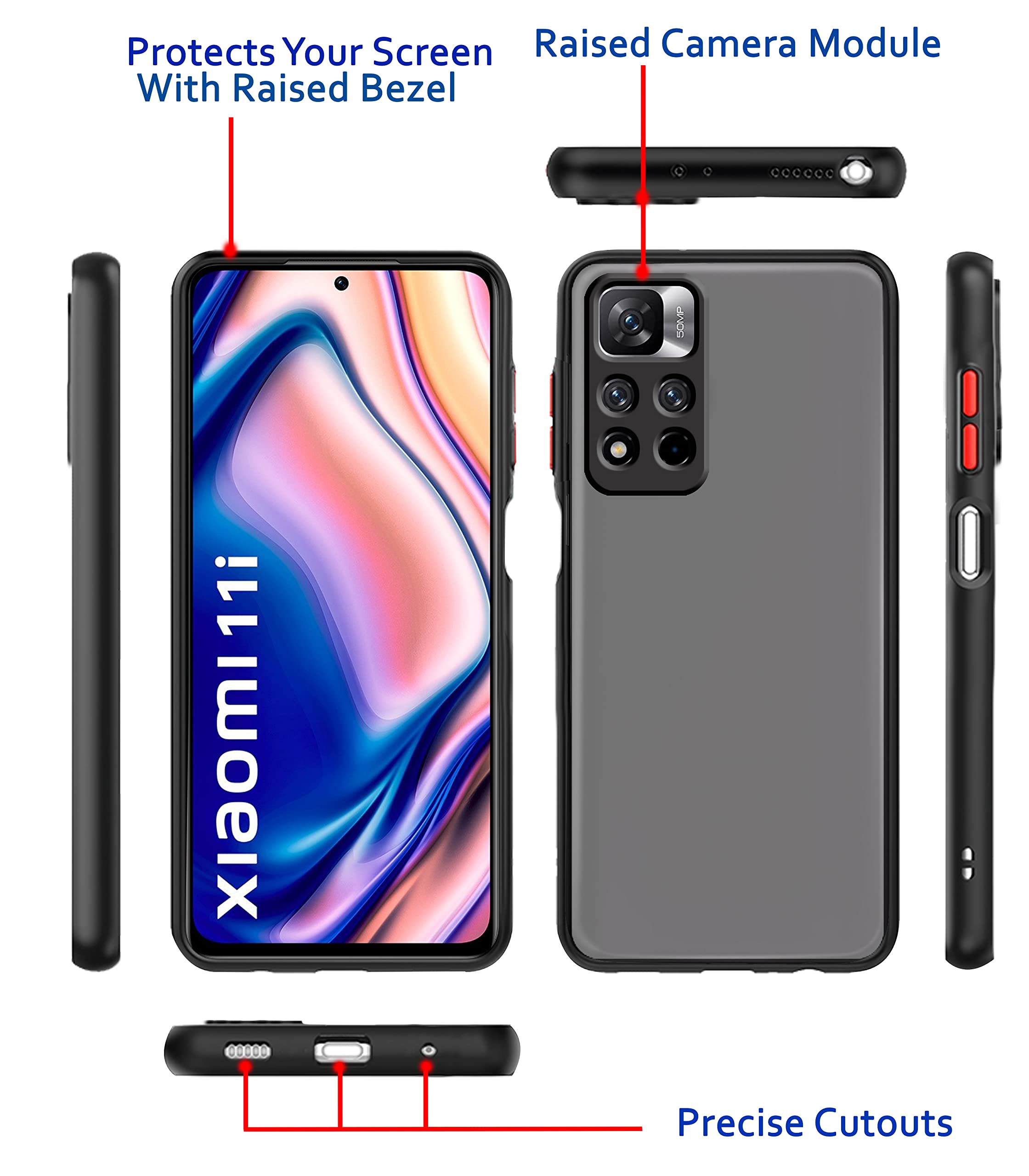 Pikkme Mi 11i/11i 5G black phone cover – photo 3