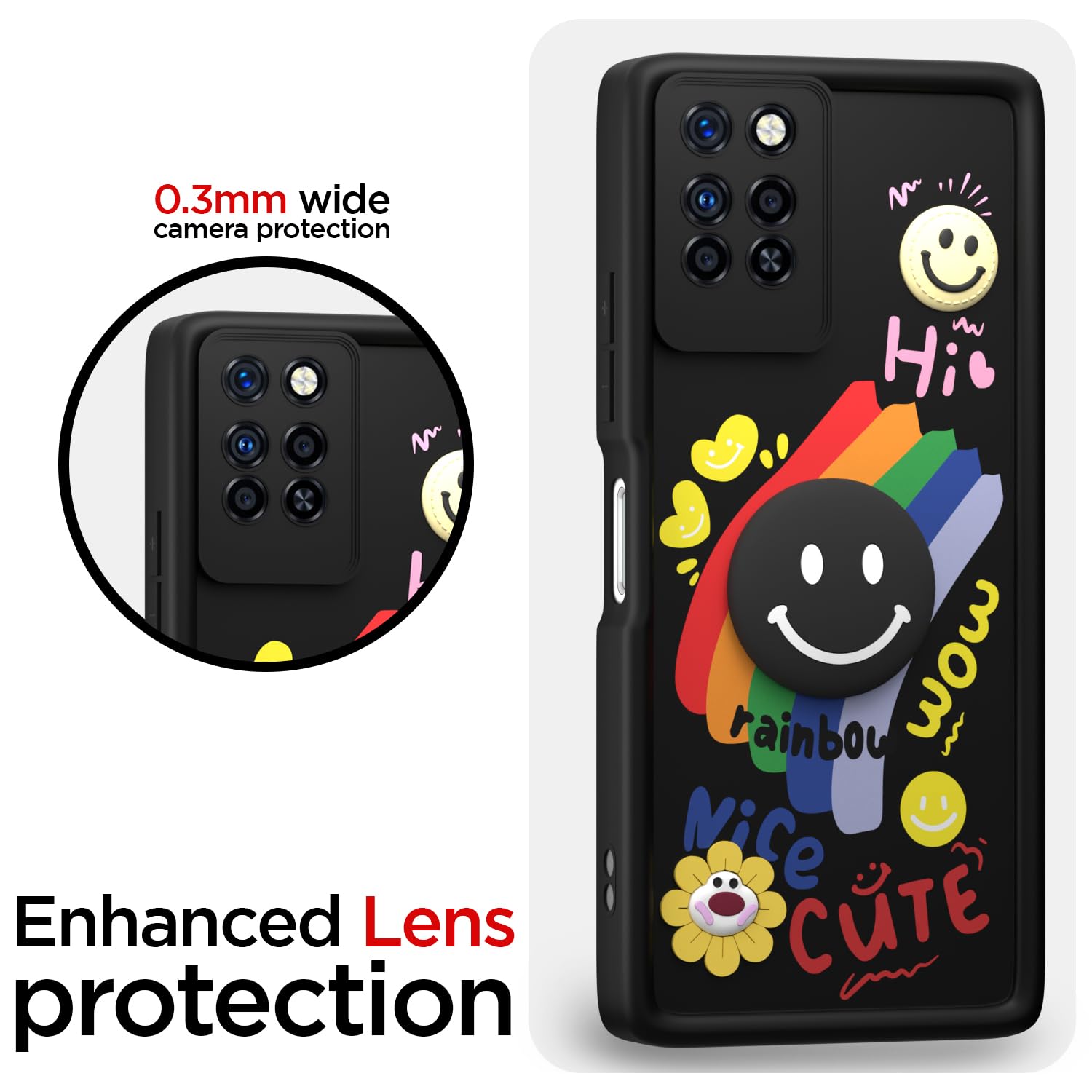 Infinix Note 10 Pro Soft Silicone back cover in black by Pikkme – photo 5
