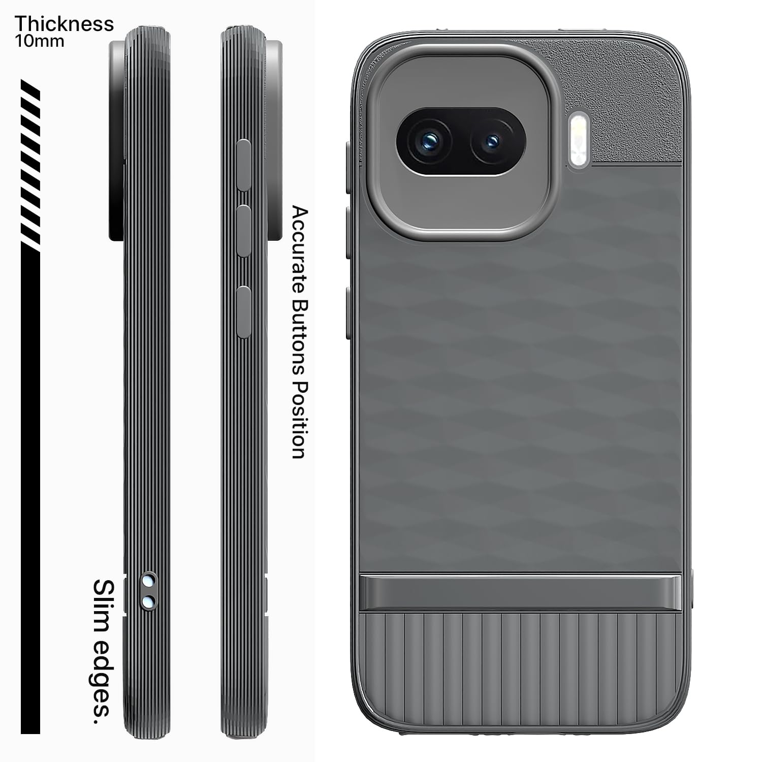 Pikkme grey Silicone mobile back cover for iQOO 15R 5G – photo 3