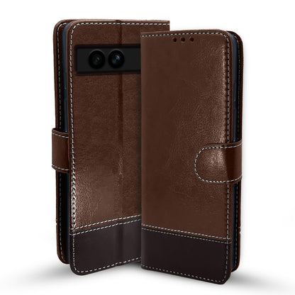 Brown & coffee Magnetic flip cover for Google Pixel 7A – Pikkme