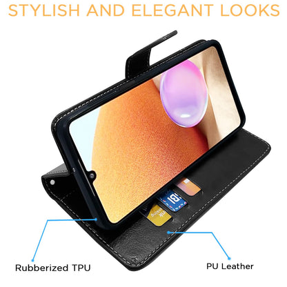 Pikkme black & brown flip cover for Samsung A32 4G – photo 5