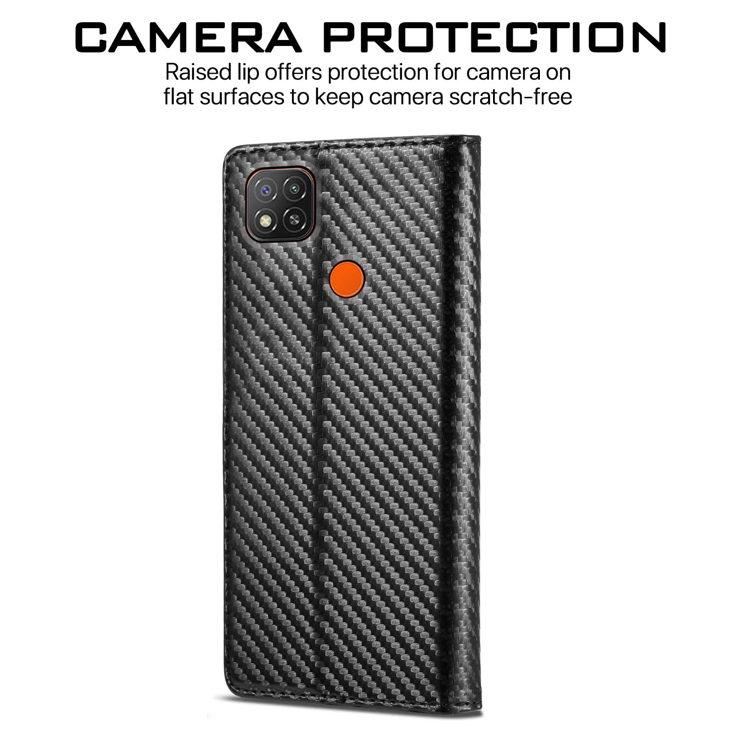 Black Wallet flip case for Redmi 10A/9, Poco C31 – Pikkme – photo 4