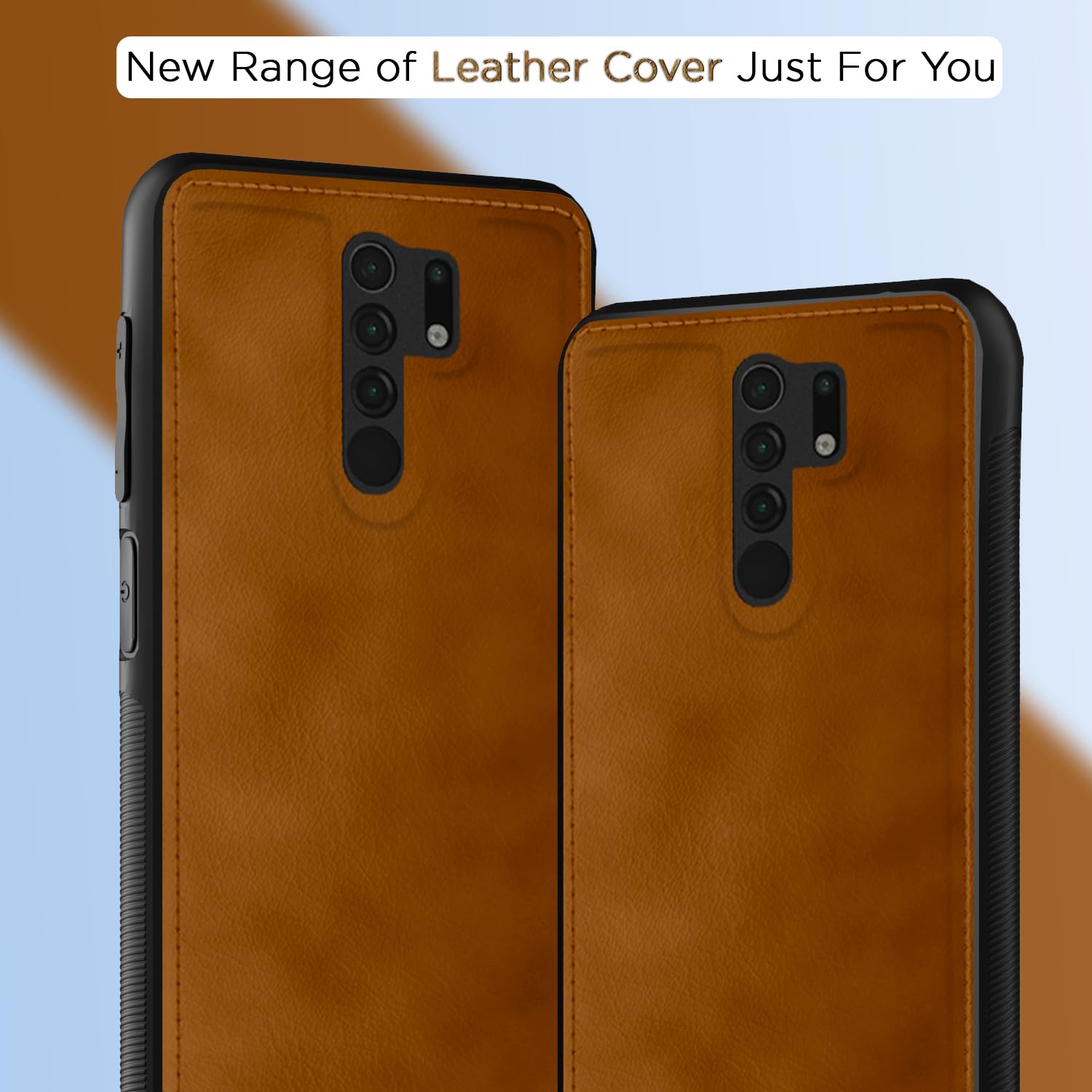 Brown Leather phone cover for Redmi 9 Prime/Poco M2 – Pikkme – photo 7