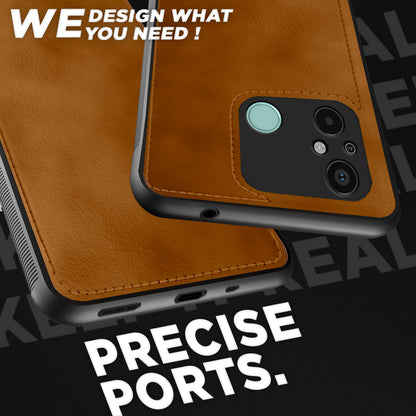 Redmi 12C/Poco C55 Leather phone cover in brown by Pikkme – photo 4