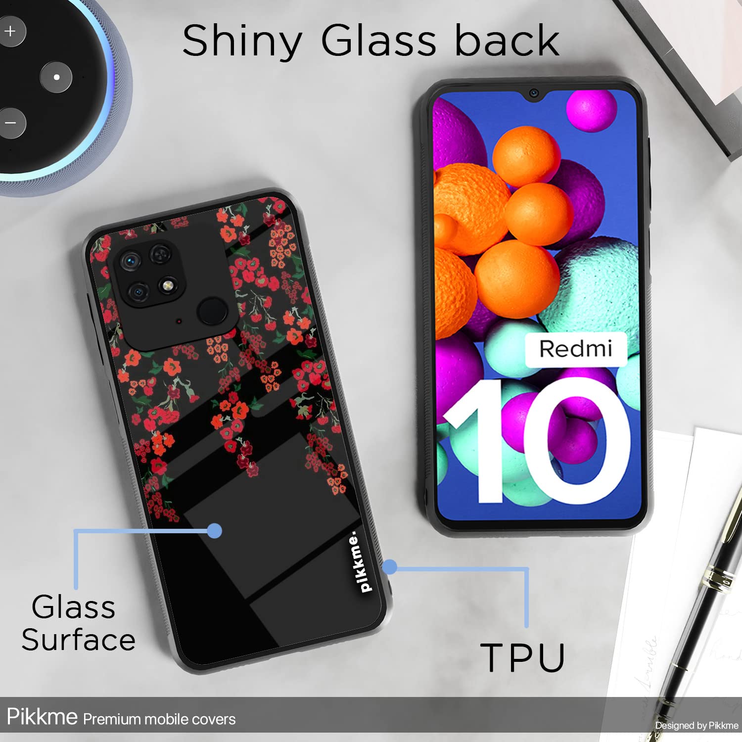 Pikkme Flower mobile cover for Redmi 10/10 Power – photo 3