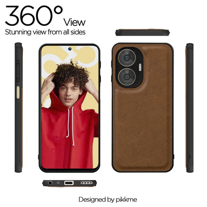 Pikkme brown Leather mobile cover for Realme C55/Narzo N55 – photo 2