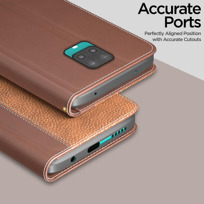 Redmi Note 9 Pro/Note 9 Pro Max/Poco M2 Pro/Note 10 Lite flip cover in tan by Pikkme – photo 2