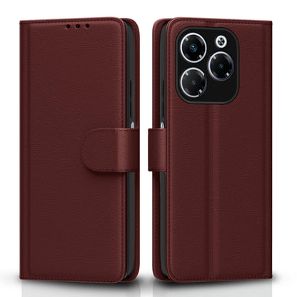 Pikkme brown flip cover for Infinix Note 40X 5G