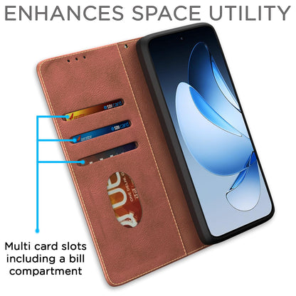 Brown Magnetic flip case for Oppo Reno 13 5G – Pikkme – photo 3