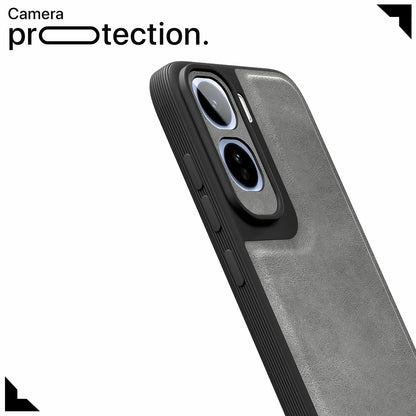 Grey Leather phone cover for Vivo T5 Pro 5G – Pikkme – photo 5