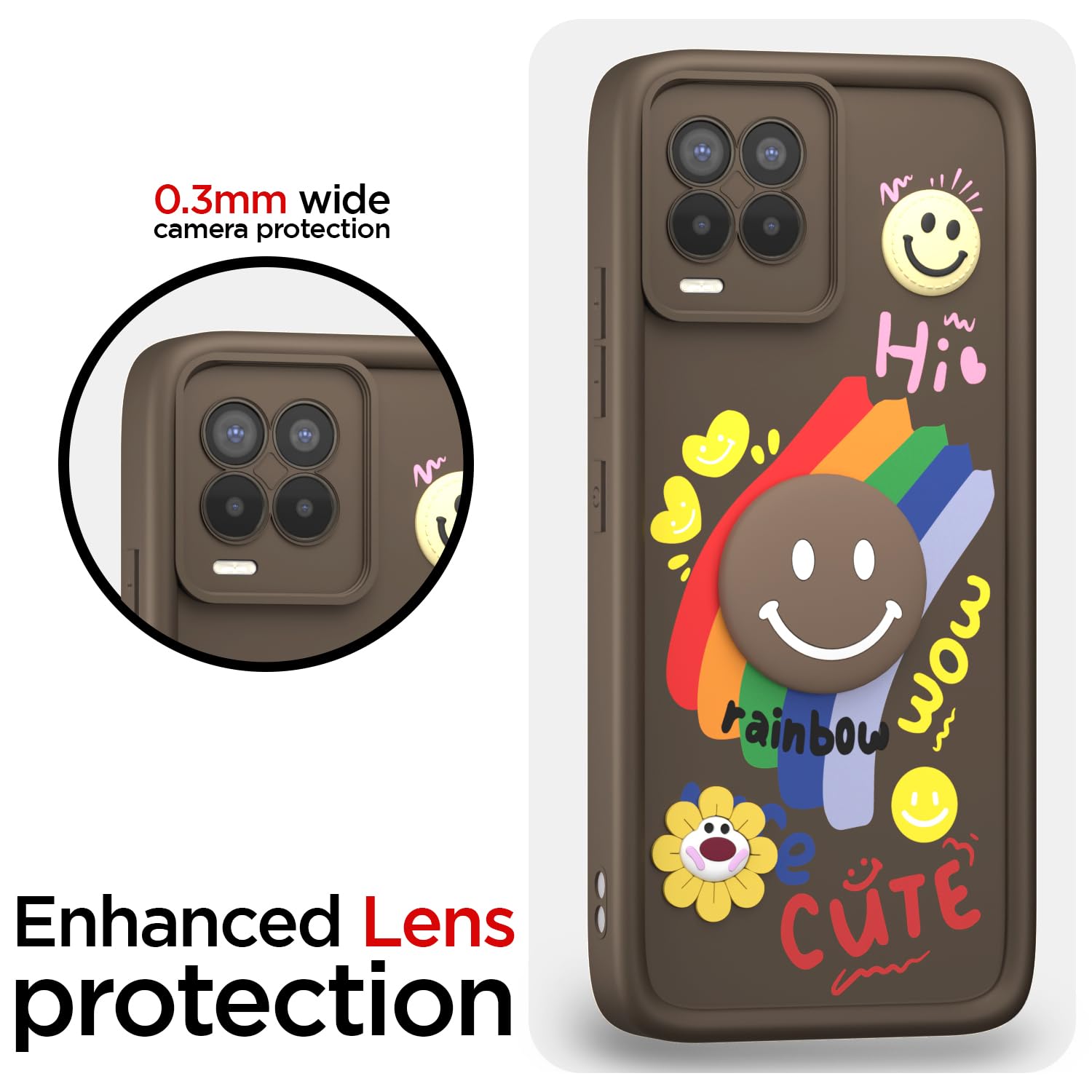 Brown phone cover for Realme 9/8s/8/Narzo 30 5G – Pikkme – photo 5