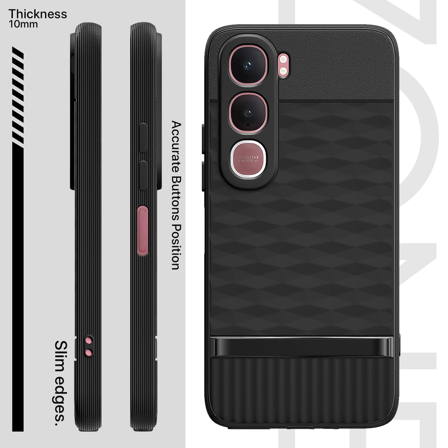 Pikkme black Silicone back cover for Vivo Y31 5G – photo 3