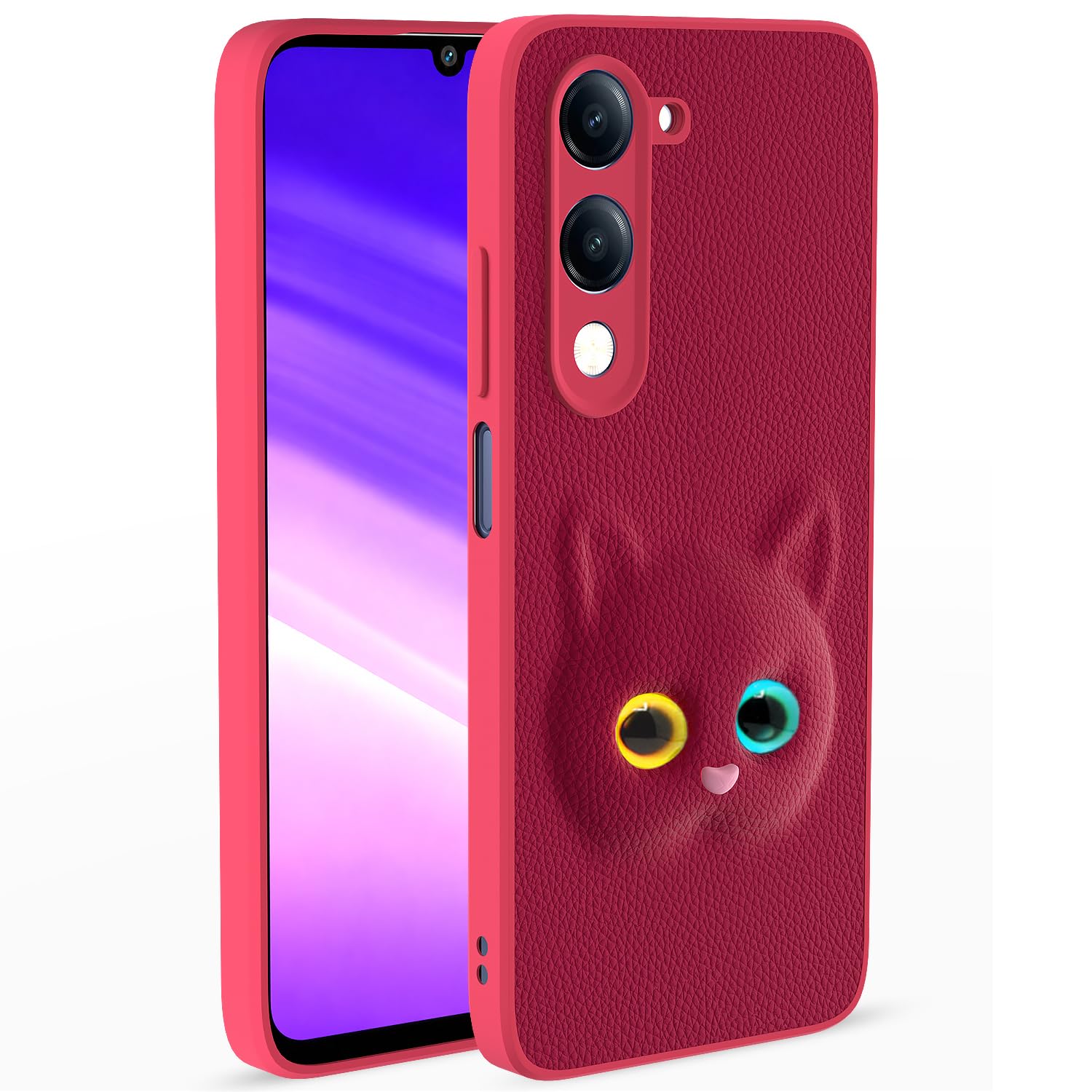 Pikkme iQOO Z10 Lite 5G/Vivo T4 Lite 5G/Y19 5G/Y19e/Y04 4G/Y29s 5G pink back cover