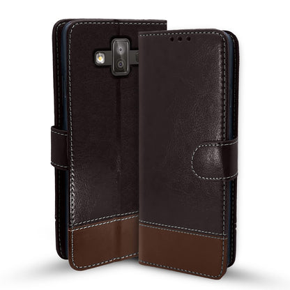 Coffee & brown Magnetic mobile flip cover for Samsung J7 – Pikkme