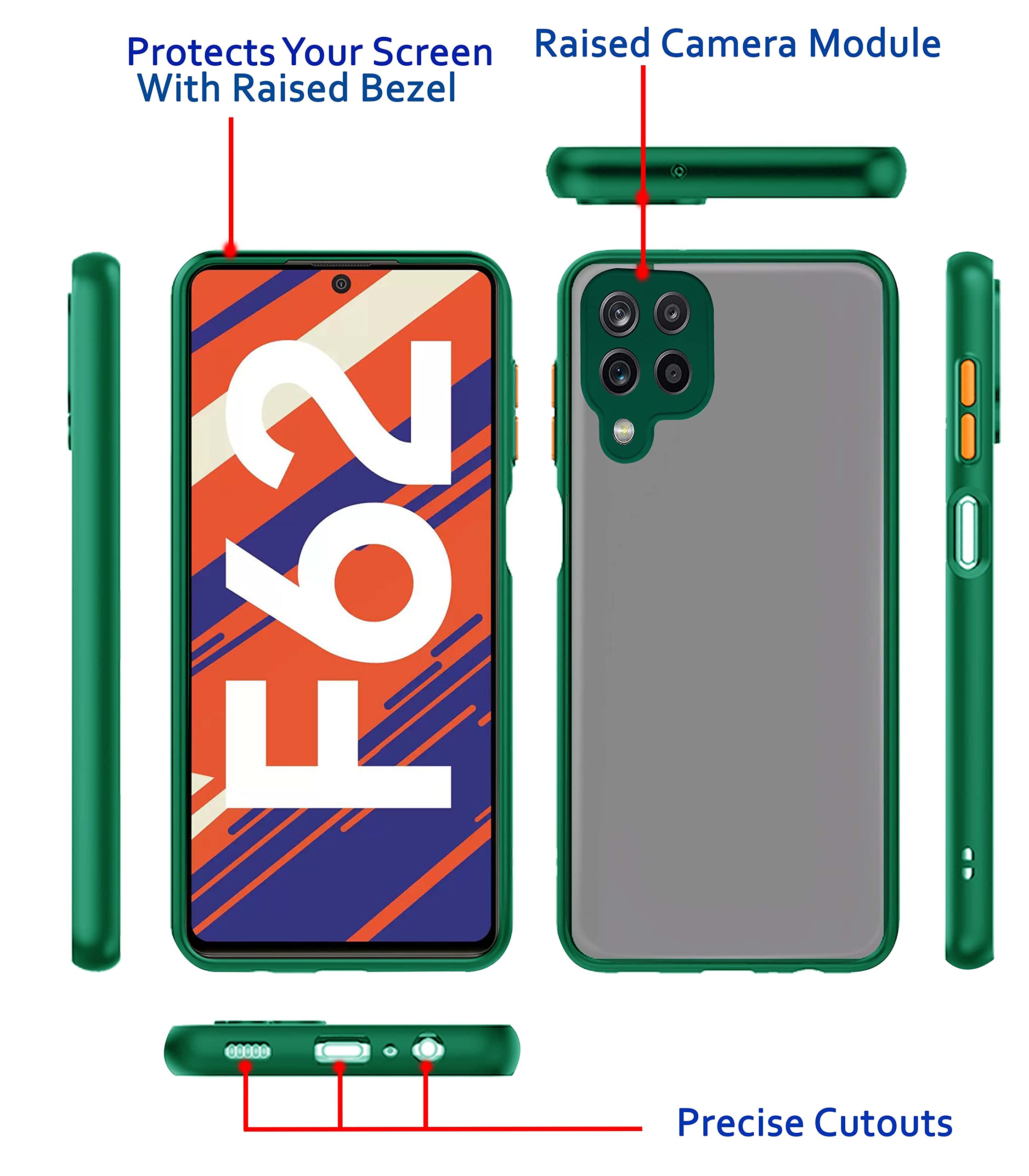 Pikkme green phone cover for Samsung F62 – photo 3