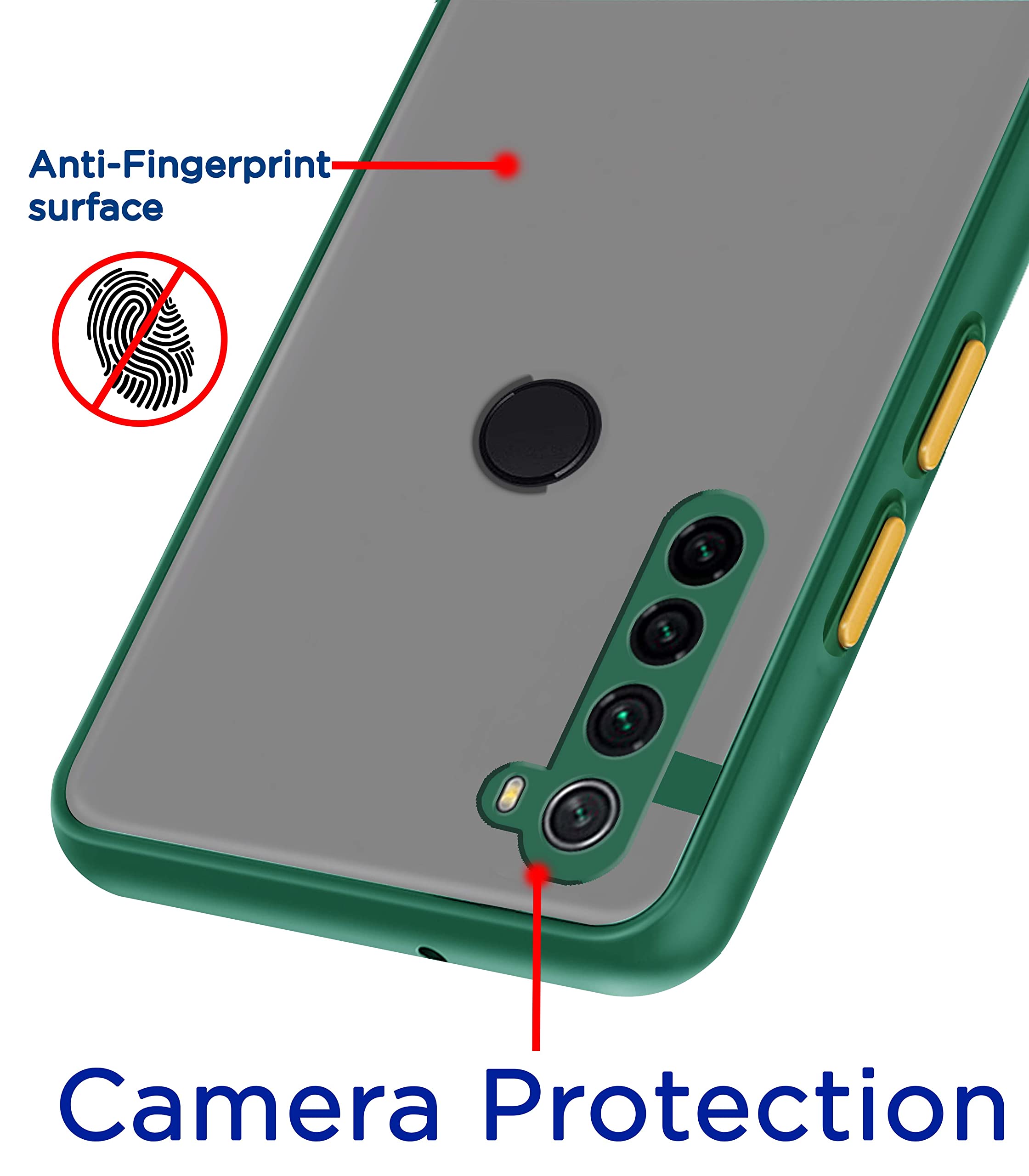 Pikkme Redmi Note 8 green back cover – photo 2