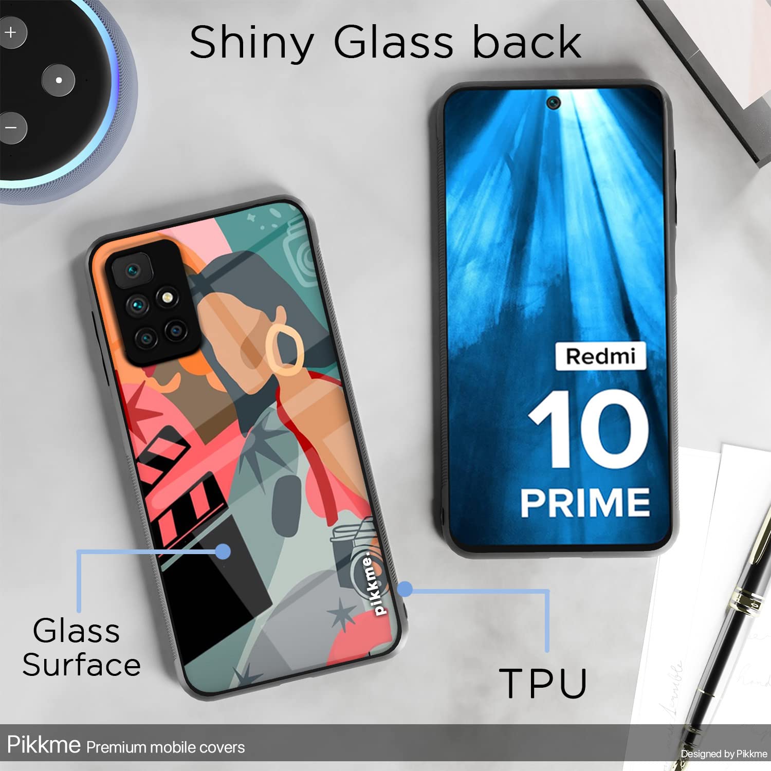 Pikkme Redmi 10 Prime Hybrid mobile back cover – photo 3