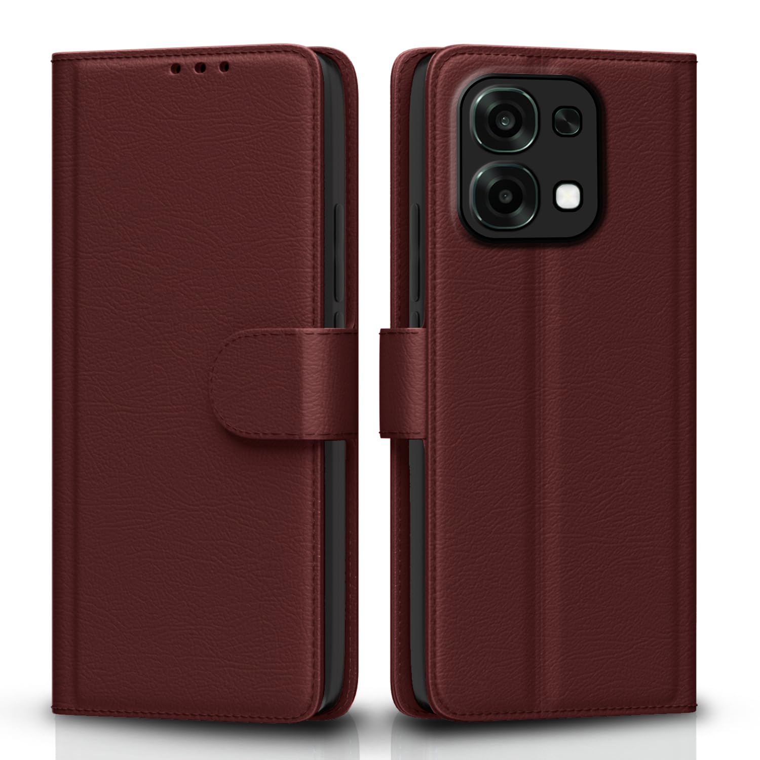 Brown flip cover for Oppo F31/F33 5G – Pikkme