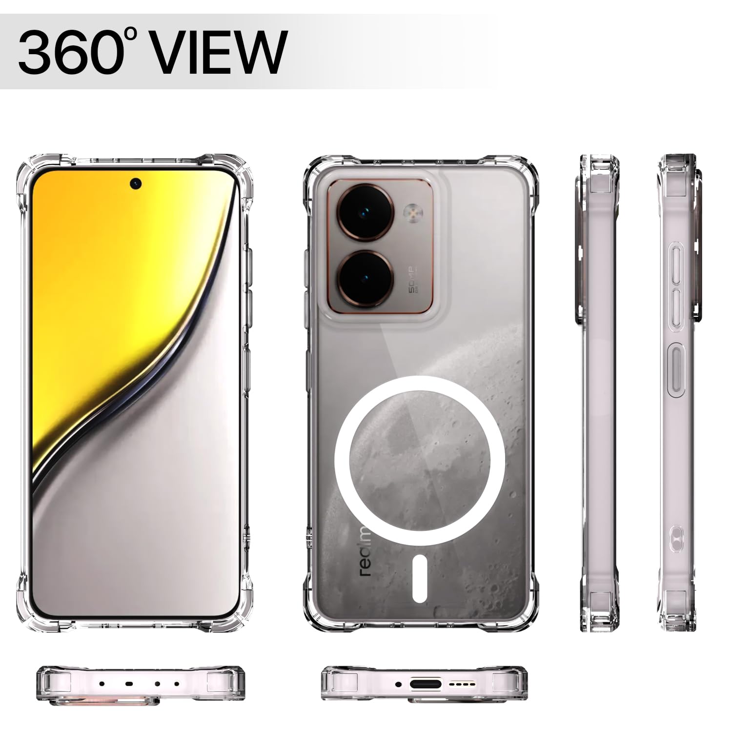 Pikkme transparent mag-safe phone cover for Realme P3 Ultra 5G – photo 7