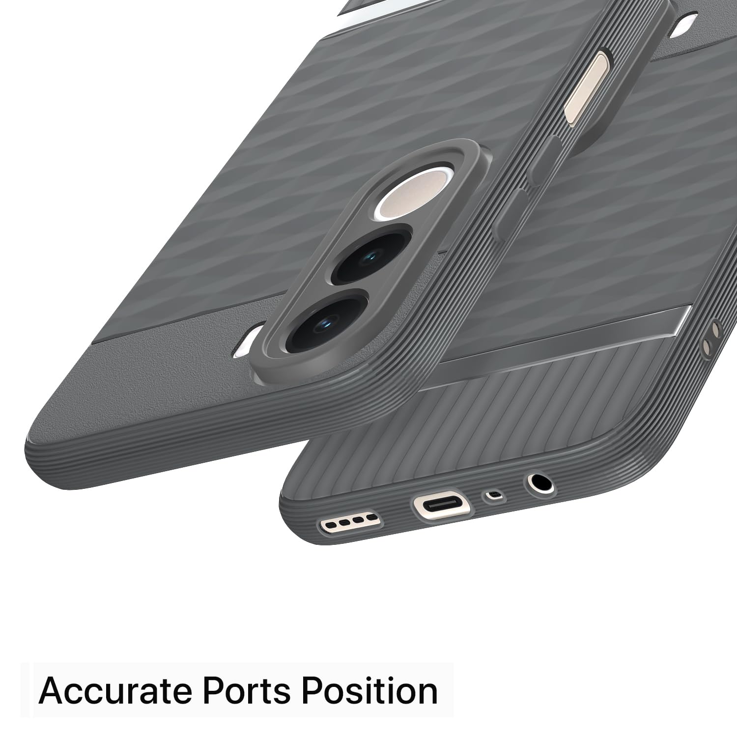 Pikkme Realme C100x Silicone grey mobile cover – photo 4