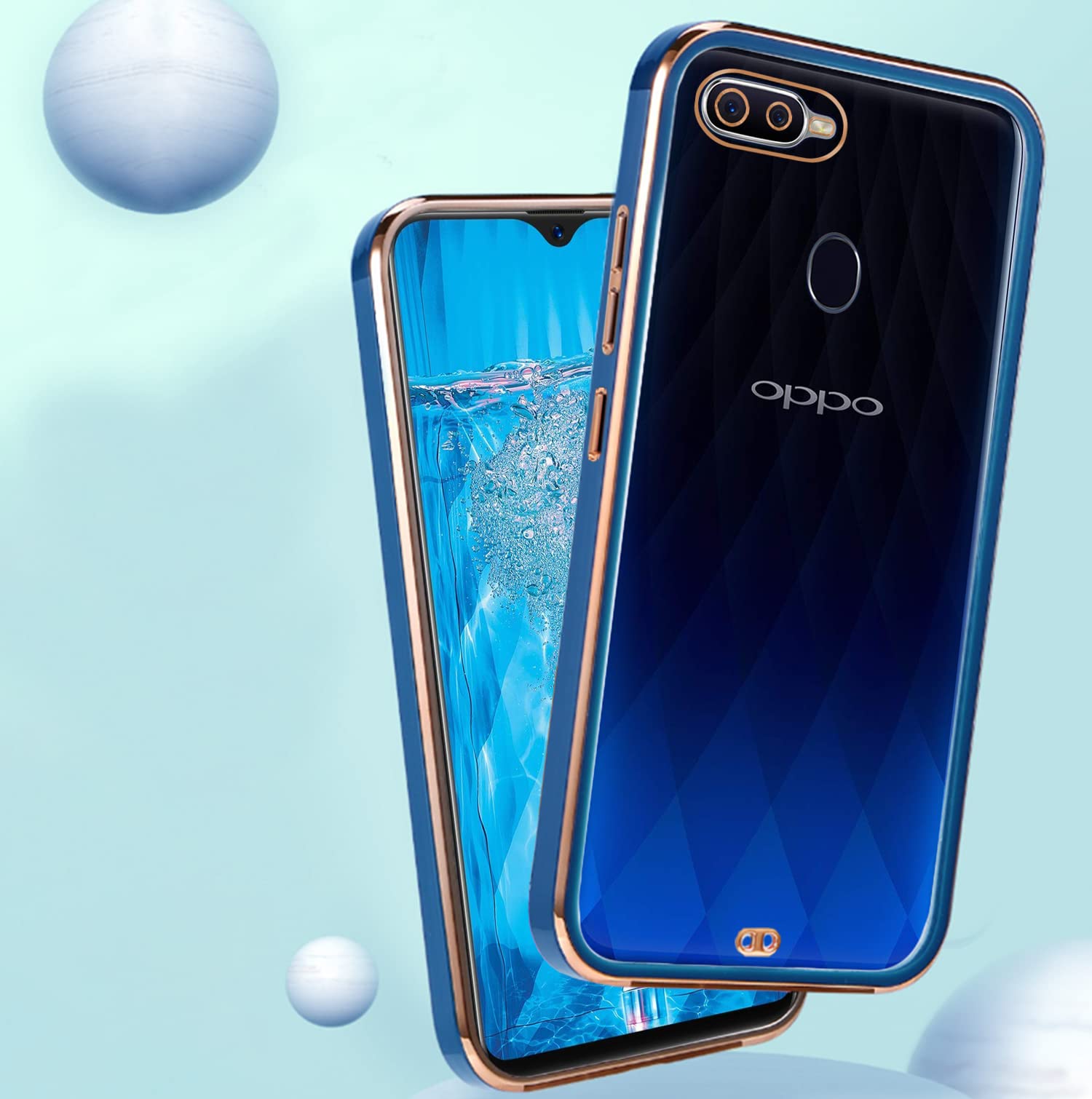 Pikkme Oppo F9 Pro Chrome blue phone cover – photo 4