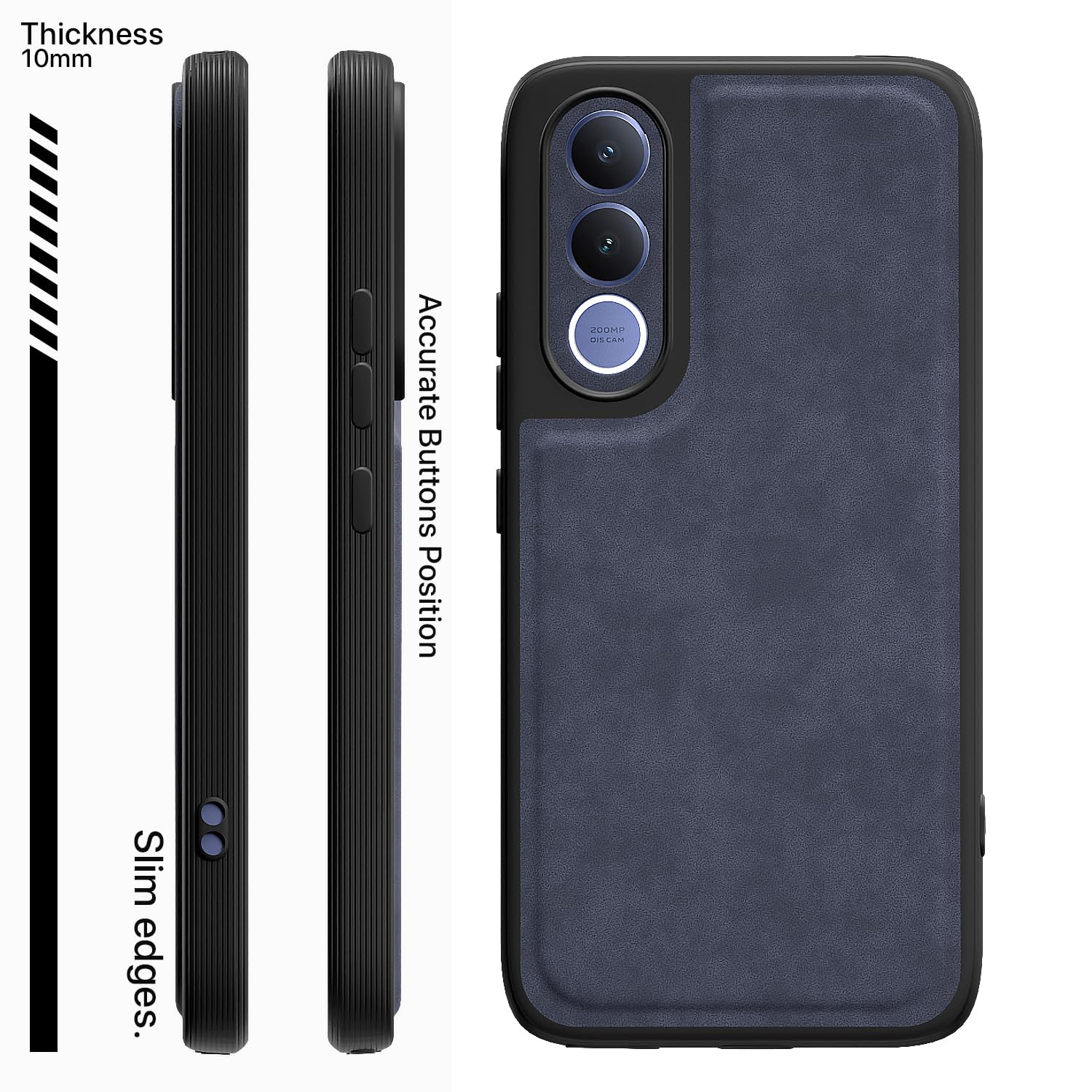 Pikkme Vivo V70 FE 5G blue mobile back cover – photo 3