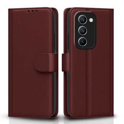 Realme P4 Lite/C83 5G flip cover in brown by Pikkme