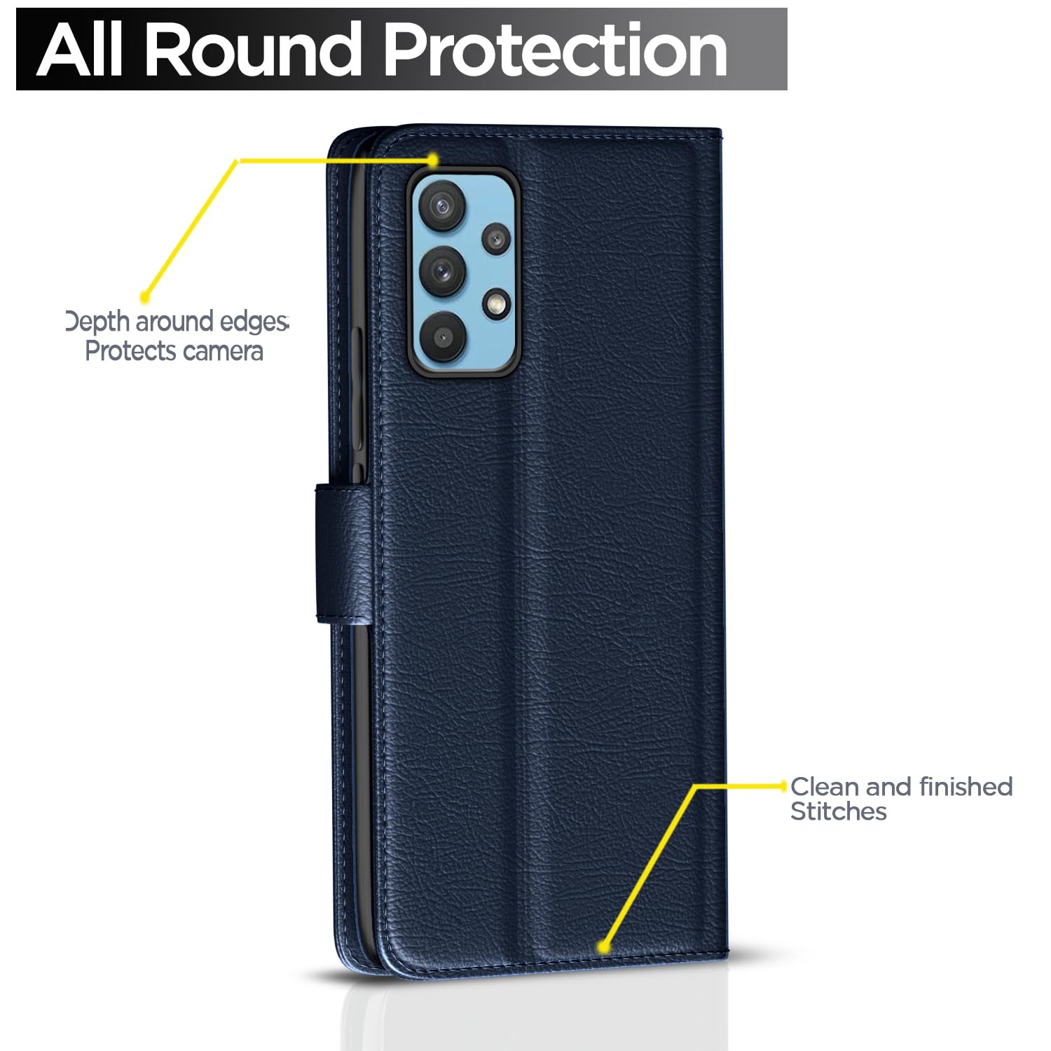 Blue Wallet flip cover for Samsung M32/A32 5G – Pikkme – photo 4