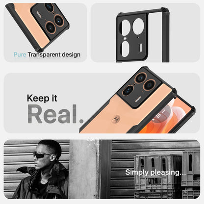 Pikkme Moto Edge 50 Ultra 5G Clear black mobile back cover – photo 4