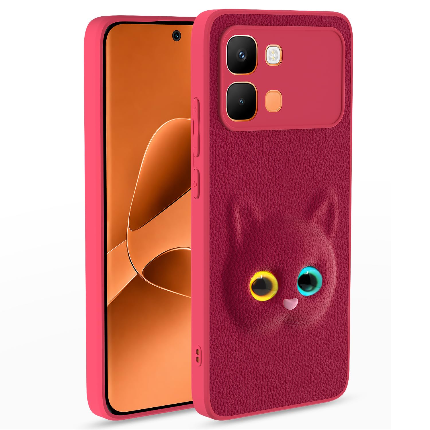 Infinix Note Edge 5G Kitty mobile cover in pink by Pikkme