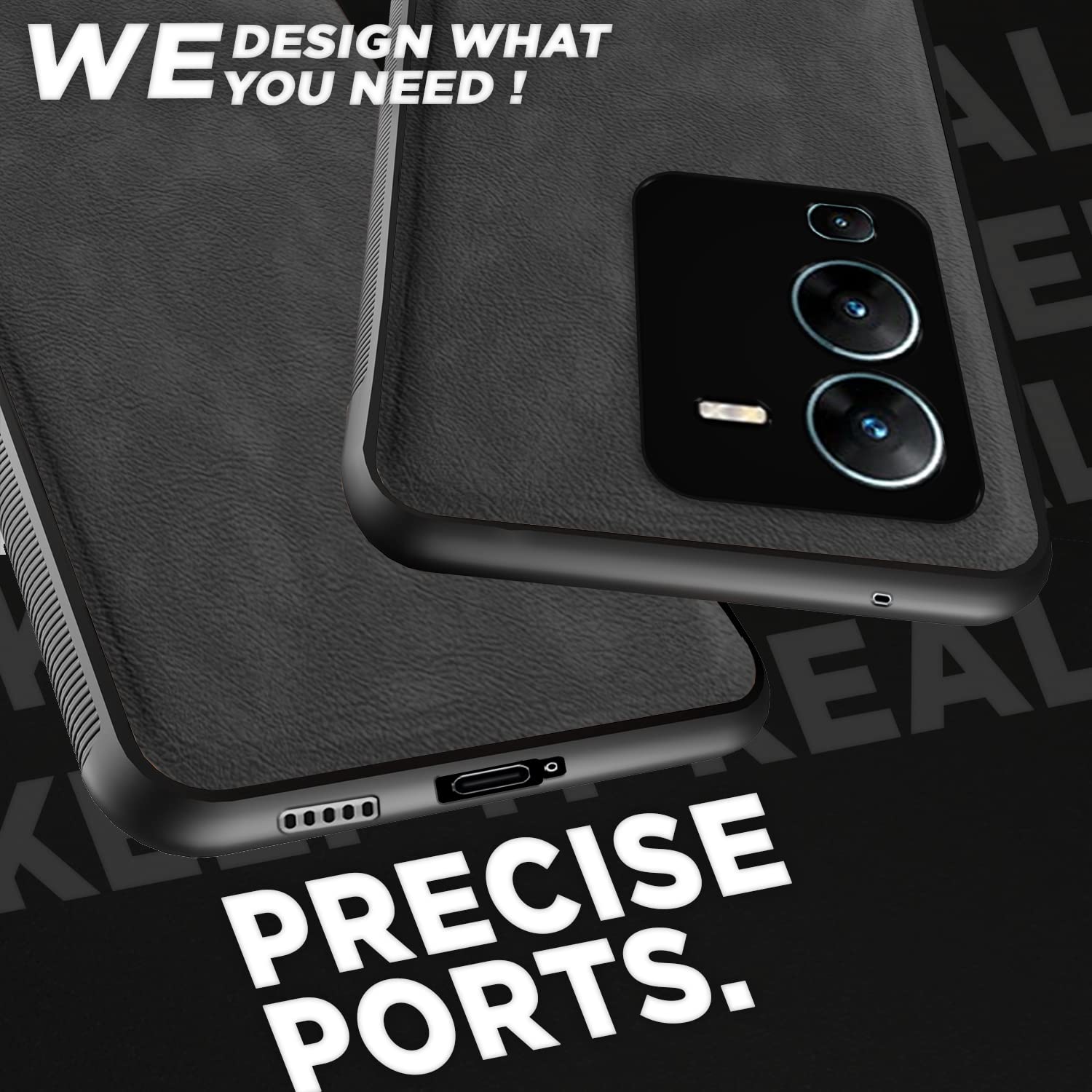 Vivo V25 Pro 5G Leather phone cover in grey by Pikkme – photo 4